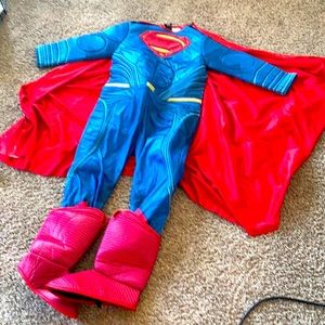 Chasing fireflies boys medium Superman costume with cape